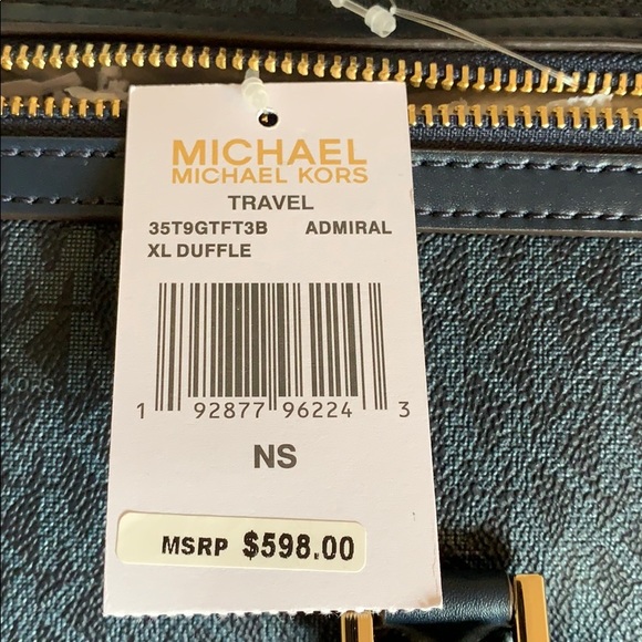 Michael Kors Travel Duffle Admiral Blue - Picture 3 of 9